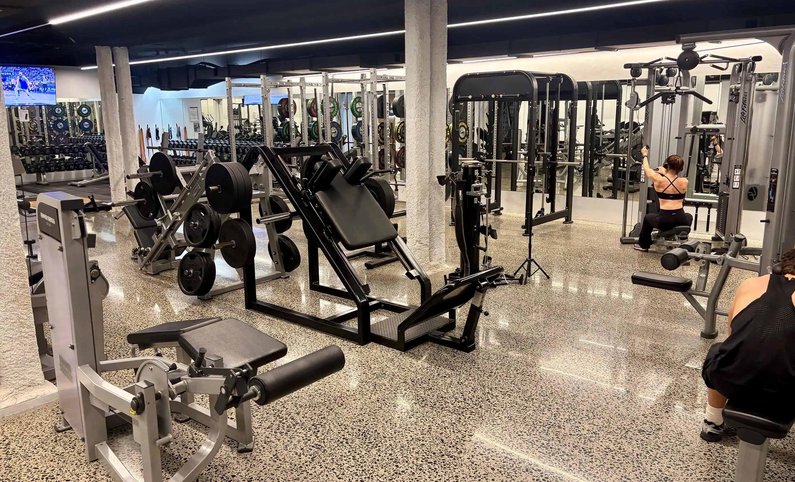 Sorrento Gym main training floor with premium strength machines - Professional fitness equipment in Sorrento Melbourne